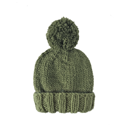 Classic Pom Hat - Moss